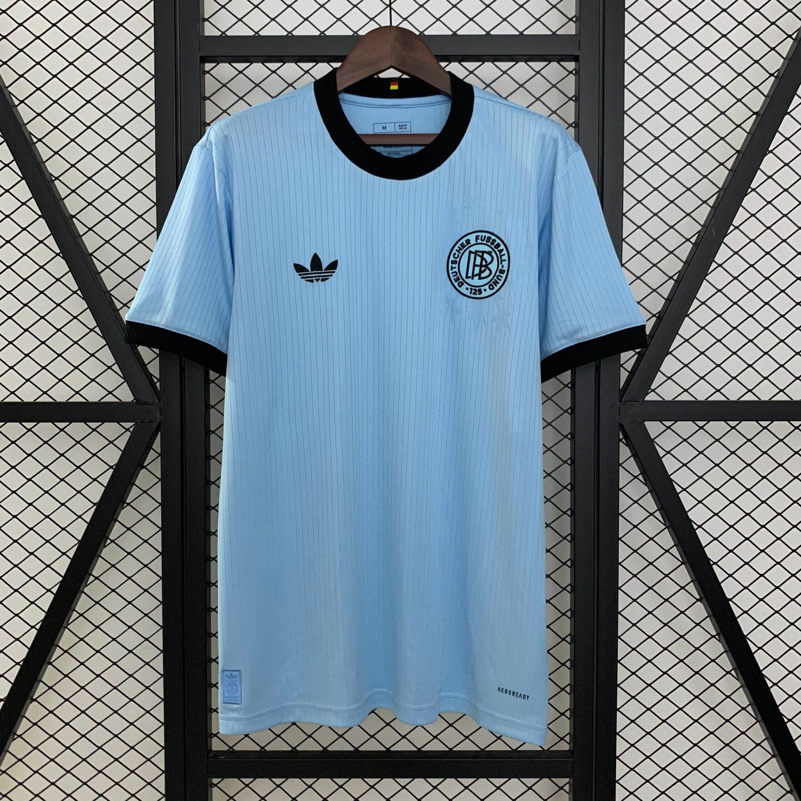 b8eab6bf74ffa2744b85b7ace075d66c 2025 Germany 125th Anniversary Edition Goalkeeper Light Blue Football Shirt 1:1 Thai Quality - Image 1