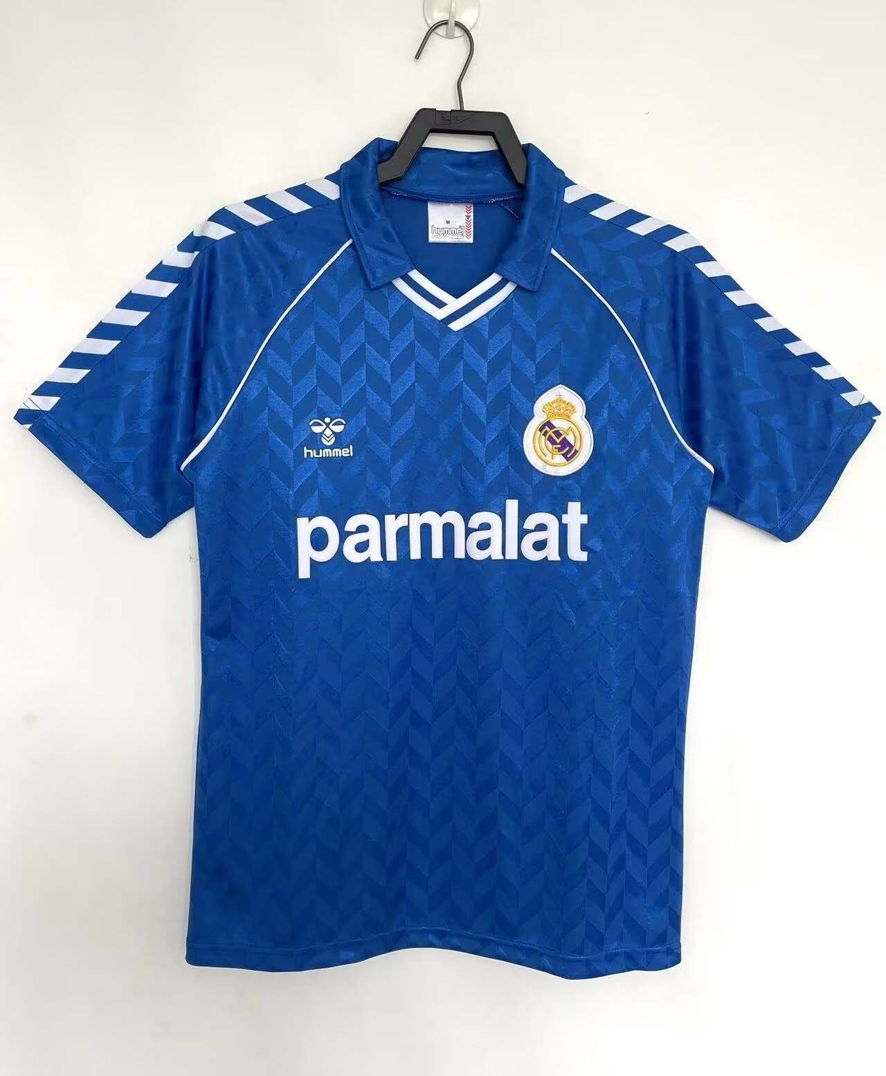 c0d0fa2b25b2190064e85c60d527d570 1986/1987 Retro Real Madrid Away Football Shirt 1:1 Thai Quality - Image 1