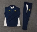 2025 Portugal Half-Pull Training Suit Royal blue Football Shirt 1:1 Thai Quality Set - Image 3