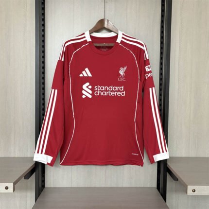 2025/2026 Long Sleeve Liverpool Home Football Shirt 1:1 Thai Quality