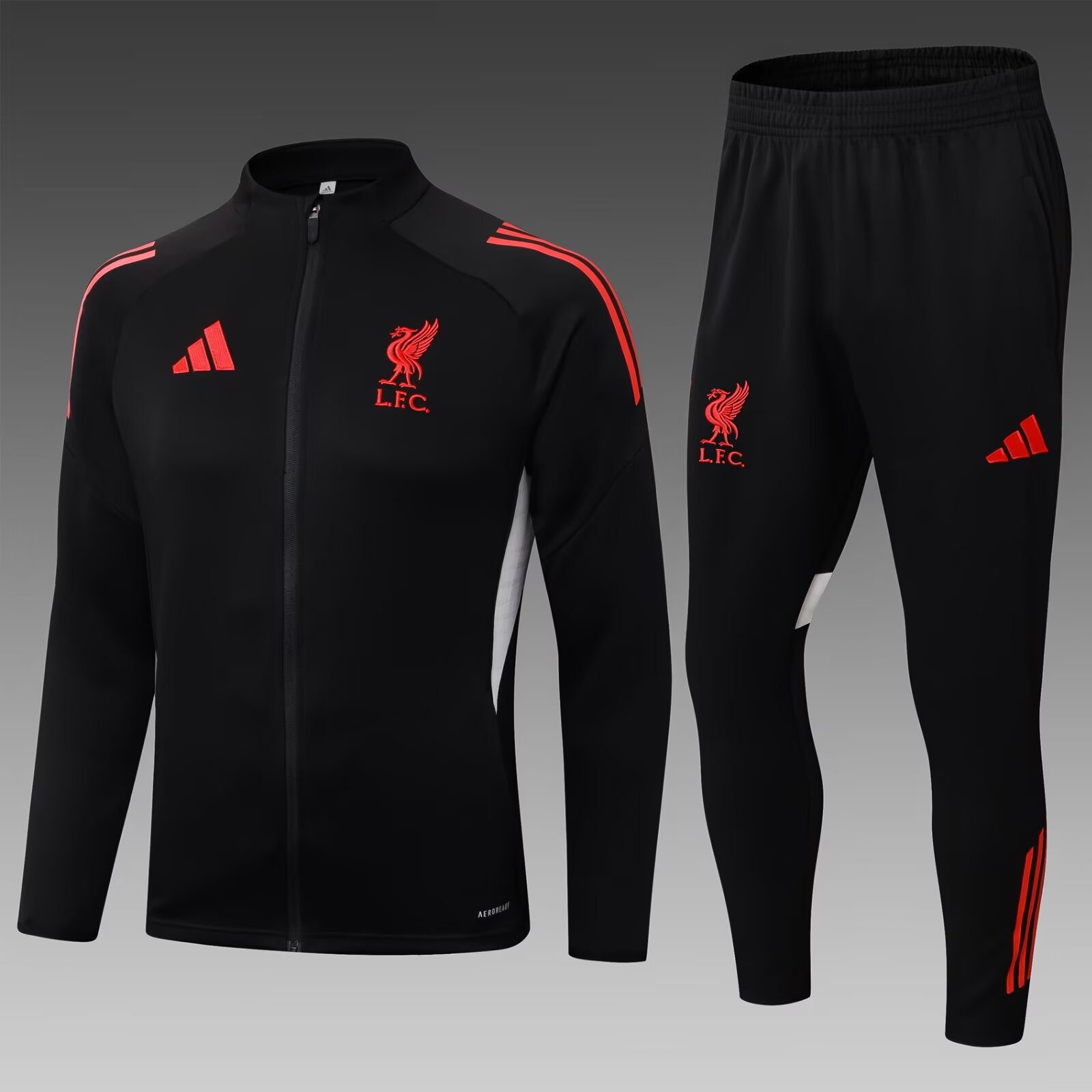 c637851e327a86e3f9ecdcb31953dbe2-1 2025/2026 Liverpool Long Zipped Jacket Black Jersey 1:1 Thai Quality Set - Image 1