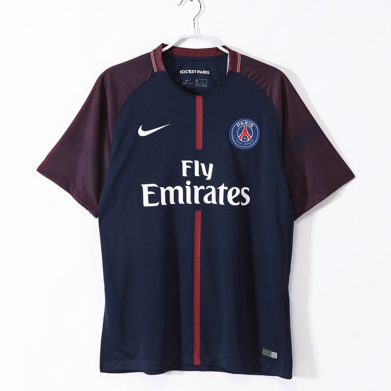 cb7aa3b7489ece59e479e711aebbe926 2017/2018 Retro Psg Paris Saint-Germain Home - Image 1