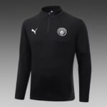 2025/2026 Manchester City Half-Pull Training Suit Black Football Shirt 1:1 Thai Quality Set - Image 3