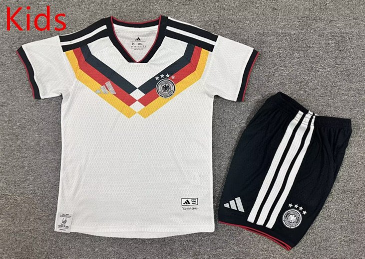 cf56ccf2 2026-2027 Germany Home Black&White Kids/Youth Soccer Uniform - Image 1