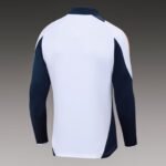 2024/2025 Real Madrid Half-Pull Training Suit White Football Shirt 1:1 Thai Quality Set - Image 4