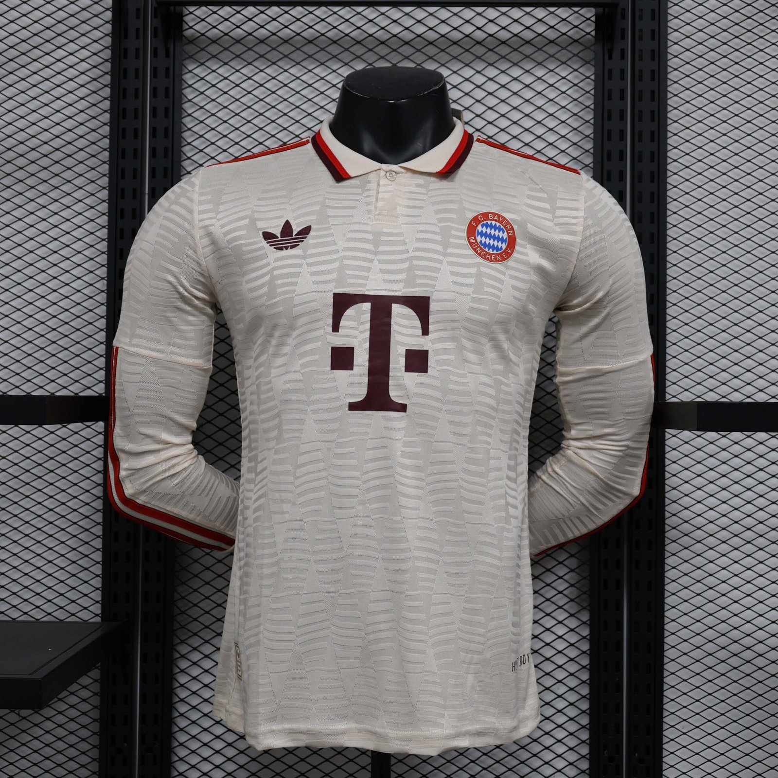 d427fedbf1fd34115aa23ca57765e9cd 2024/2025 Player Version Long Sleeve Bayern Munich Third Away Football Shirt 1:1 Thai Quality - Image 1