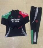 2024/2025 Arsenal Half-Pull Training Suit Black Football Shirt 1:1 Thai Quality Set - Image 2