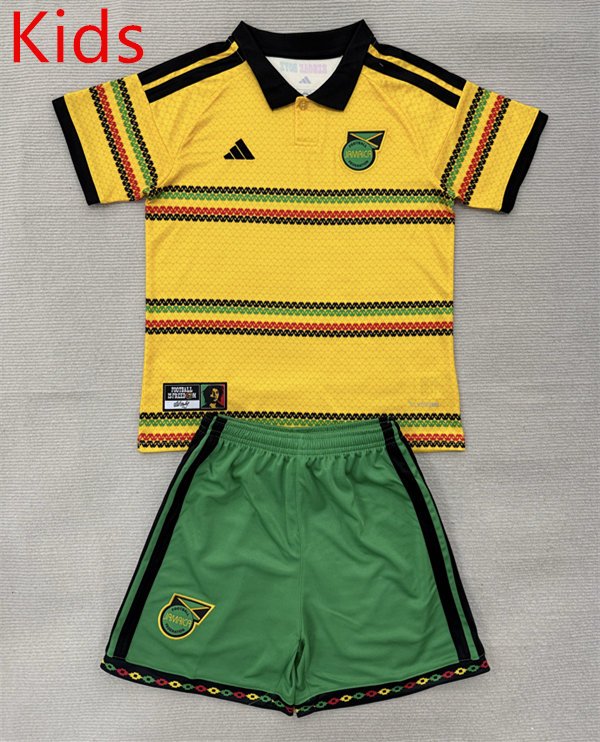 d93253d0 2026-2027 Jamaica Home Yellow Kids/Youth Soccer Uniform - Image 1