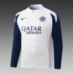 2025/2026 Internazionale Milan Half-Pull Training Suit Beige Football Jersey 1:1  Thai Quality Set - Image 3
