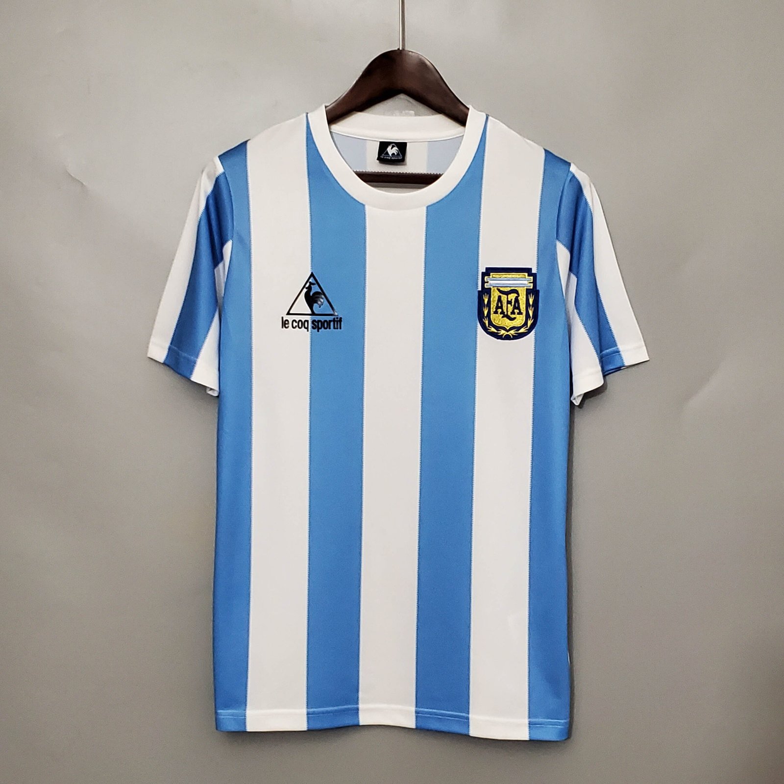 dda82055fe919f96020e6f78194eae81 1986 Retro Argentina National Team Home Jersey - Image 1