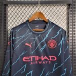 2023/2024 Long Sleeve Manchester City Third Away Football Shirt 1:1 Thai Quality - Image 4