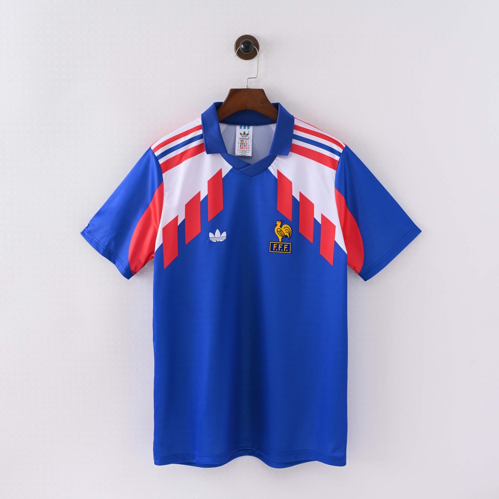 e27082736041ab430394aef419494448-1 1990 Retro France Home Blue Soccer Jersey AAA - Image 1