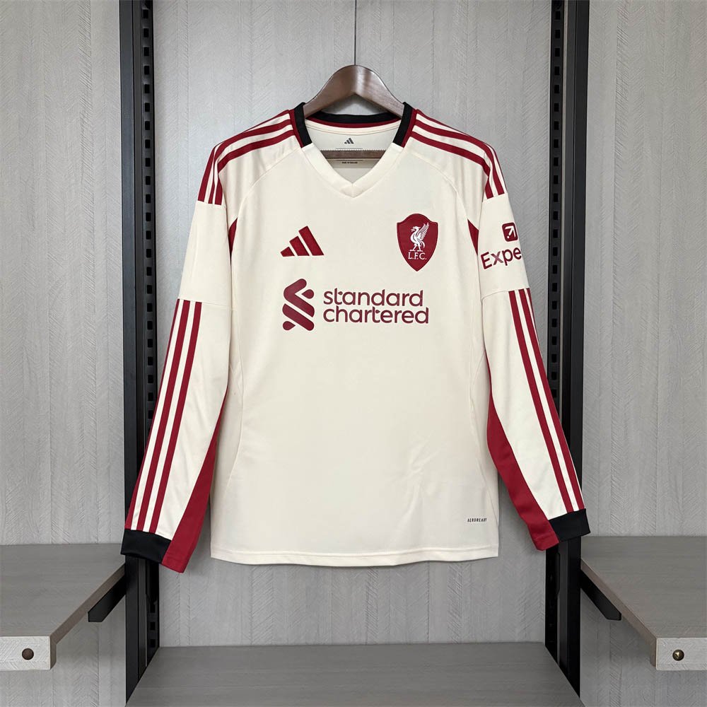 e4fb62852ef7e268ff5e988f7be9fe08 2025/2026 Long Sleeve Liverpool Away Football Shirt 1:1 Thai Quality - Image 1