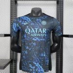 2025/2026 Player Version Inter Milan Pre Match Training Wear Dark Blue Football Jersey1:1 Quality Thai