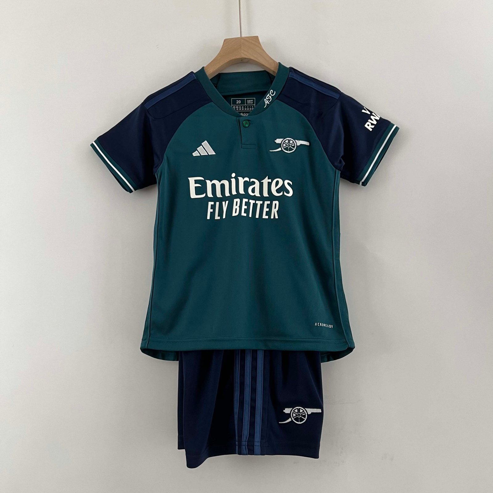ed240314d875705dedf1c6bbbde66697 2023/2024 Arsenal Third Away Soccer Jersey Kids Size - Image 1