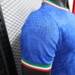2025 Player Version Italy Training Wear Blue Football Shirt 1:1 Thai Quality - Image 3