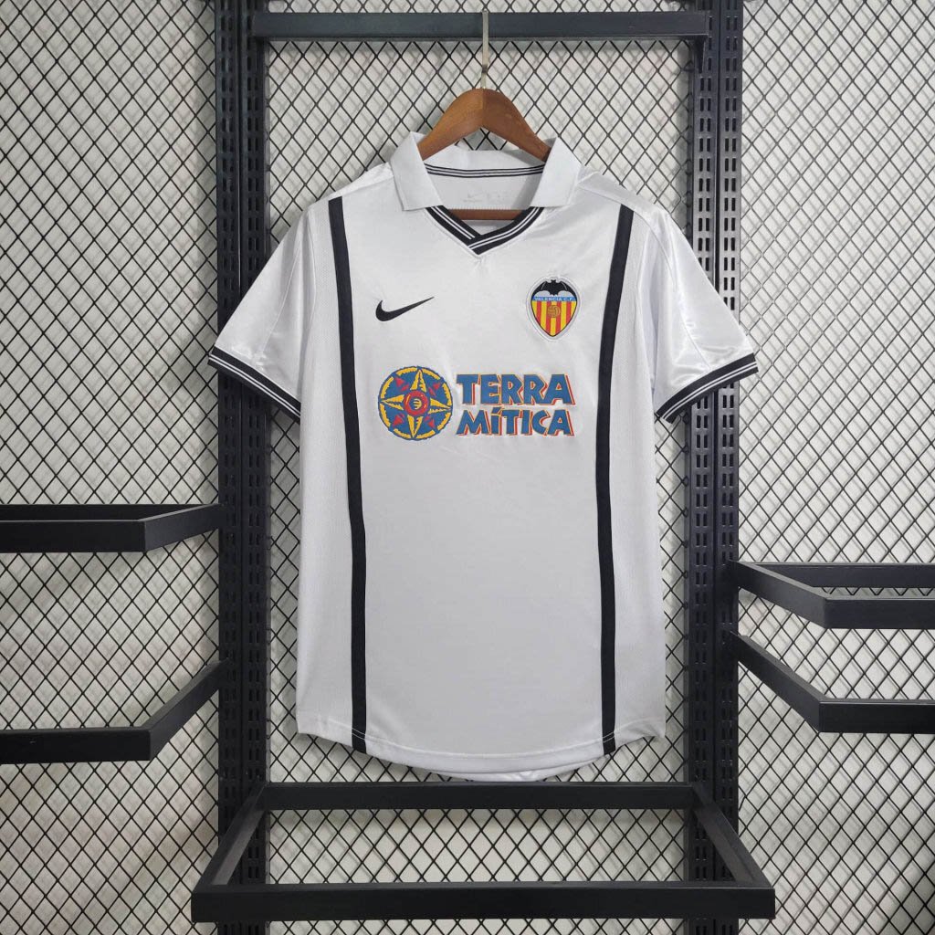 f3dd67730f064c1eafda1bddd45dc86e 2000/2001 Retro Valencia Home Football Shirt 1:1 Thai Quality - Image 1