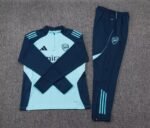 2025/2026 Arsenal Half-Pull Training Suit Light Blue Football Shirt 1:1 Thai Quality Set - Image 7