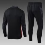 2025/2026 AC Milan Half-Pull Training Suit Black Soccer Jersey 1:1 Thai Quality Set - Image 2