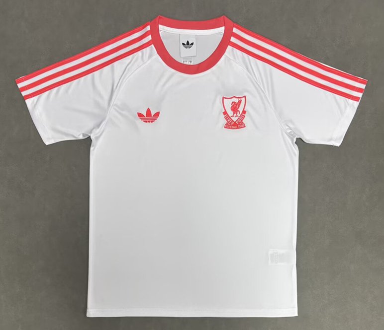 psc (1) (S-4XL) 2026-2027 Retro Casual version Liverpool White Soccer Jersey AAA - Image 1