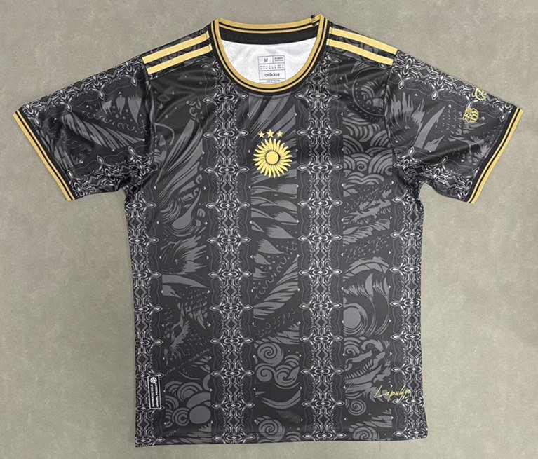 psc (1) (s-4xl)2026-2027 Argentina Special Edition Black Soccer Jersey AAA - Image 1