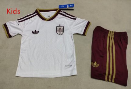 2026-2027 Spain Away White Kids/Youth Soccer Uniform