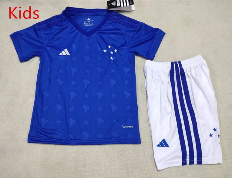 psc (3) 2026-2027 Cruzeiro Home Blue kids/youth Soccer uniform - Image 1