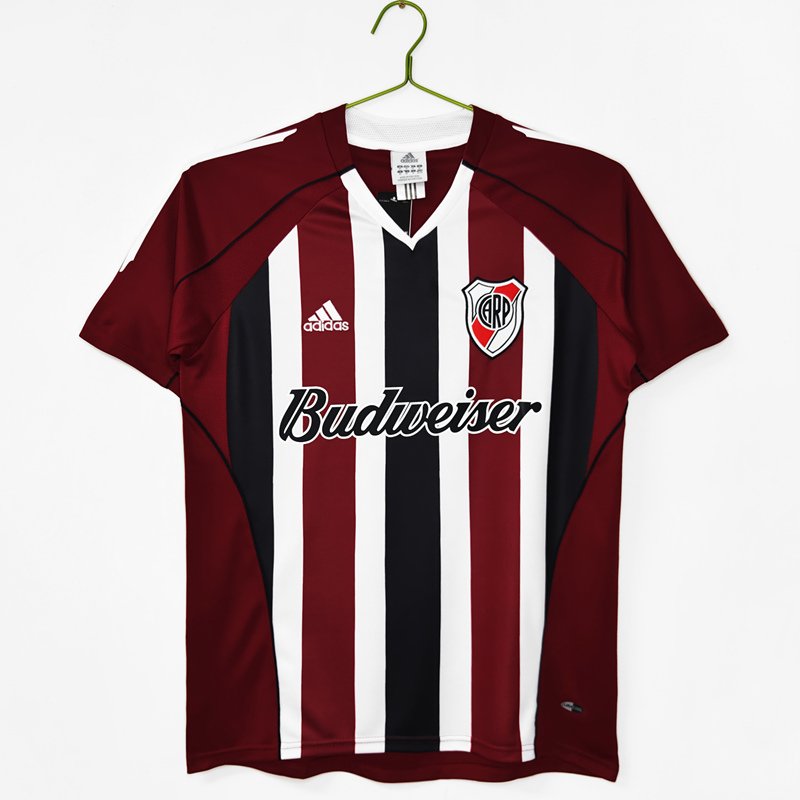 1f39b6fe Retro version 2005-06 River Plate Away White Red Soccer Jersey AAA - Image 1