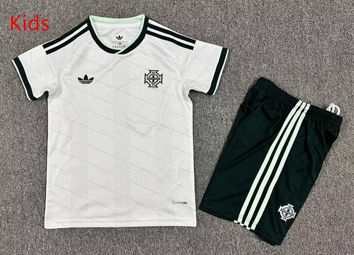 50f93828 2026-2027 Northern Ireland Away White kids/youth Soccer uniform - Image 1