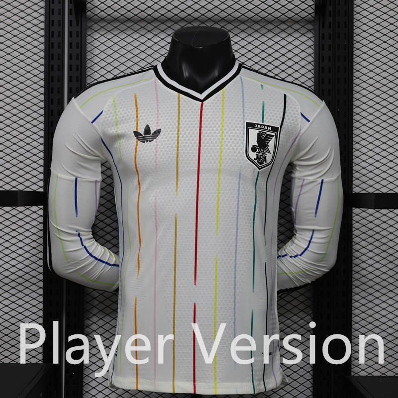 8f2a93d6 Player Version 2026-2027 Japan Away White Long sleeves Soccer Jersey AAA - Image 1
