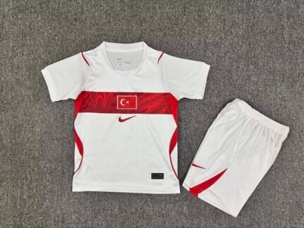 2026-27 Turkey Home White Kids/Youth Soccer Uniform