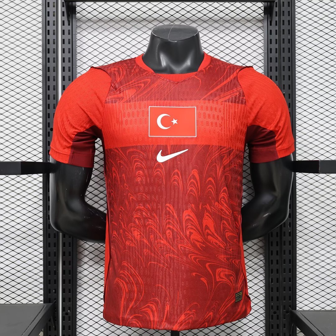 IMG_0205(1) Player version 2026-27 turkey Away Red Orange Soccer Jersey AAA - Image 1