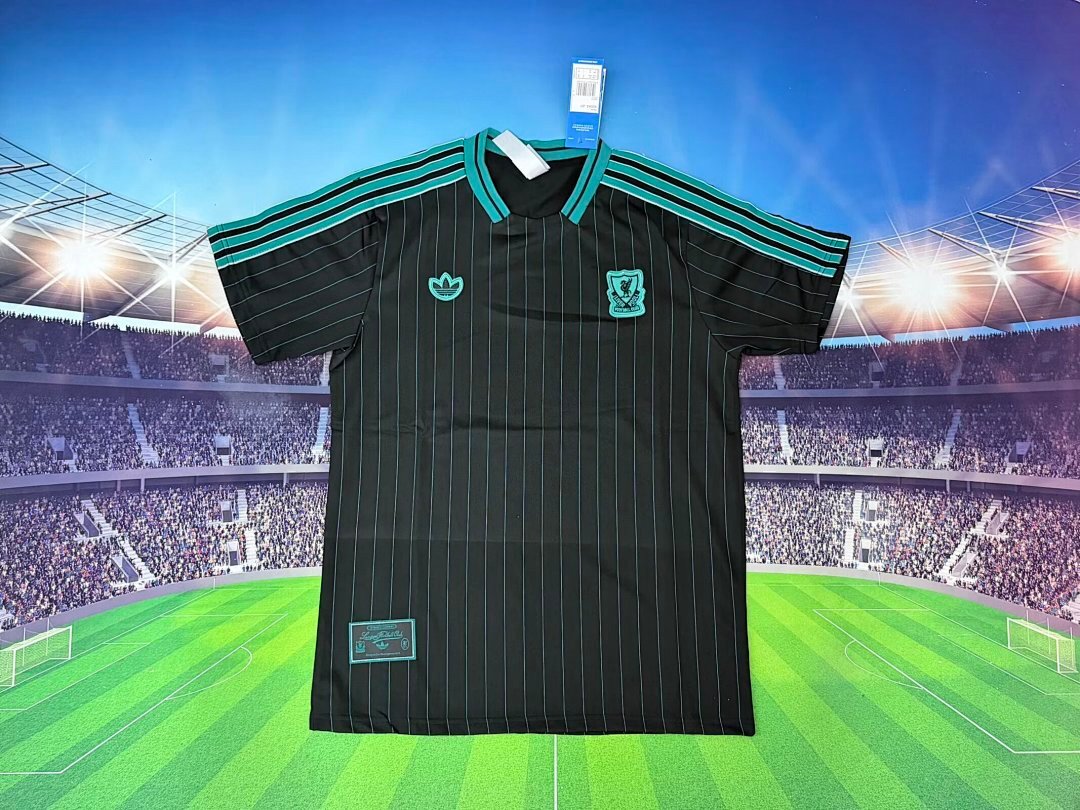 IMG_0262 Retro Version 26-27 Liverpool Green Soccer Jersey AAA -711 - Image 1