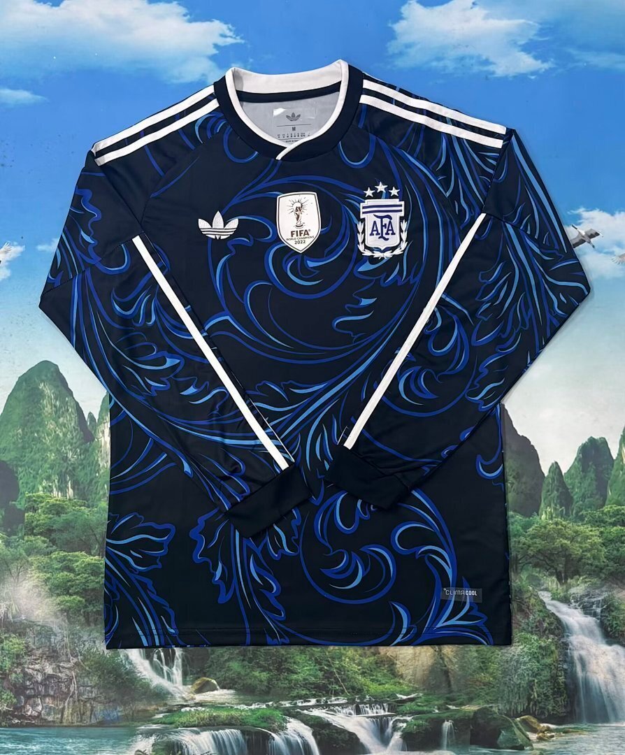 IMG_0273 2026-2027 Argentina Away Blue Long sleeves Soccer Jersey AAA - Image 1