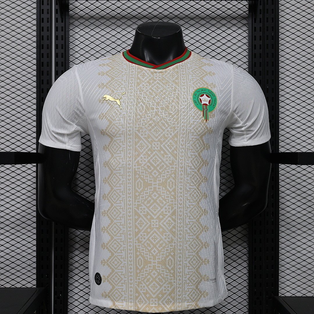 IMG_0289 Player version 2026-27 Morocco Away White Soccer Jersey AAA - Image 1