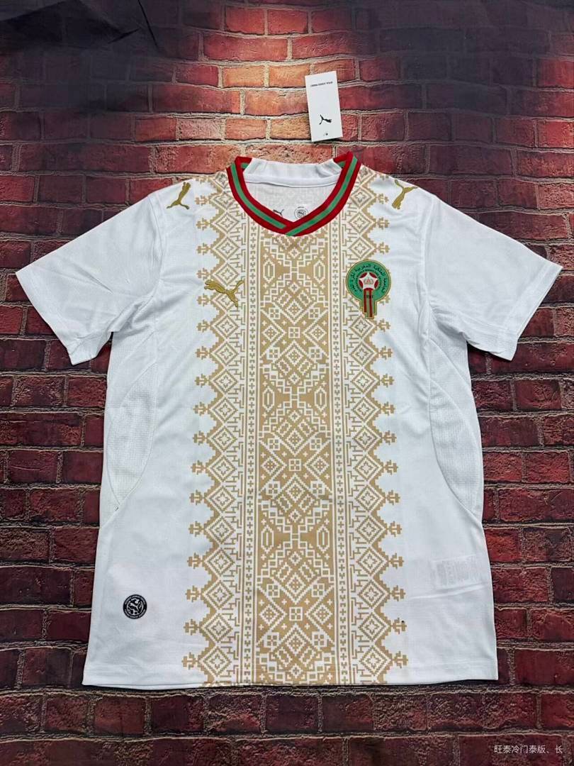IMG_0301 (s-4xl)2026-27 Morocco Away White Soccer Jersey AAA - Image 1