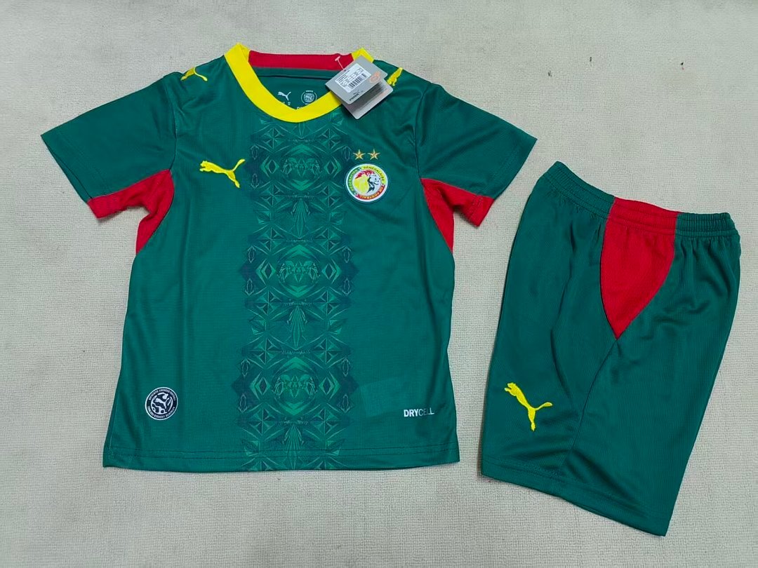 IMG_0316 2026-27 Senegal Away Green Kids/Youth Soccer Uniform - Image 1
