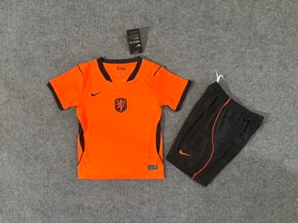 2026-27 Netherlands Home Orange Kids/Youth Soccer Uniform