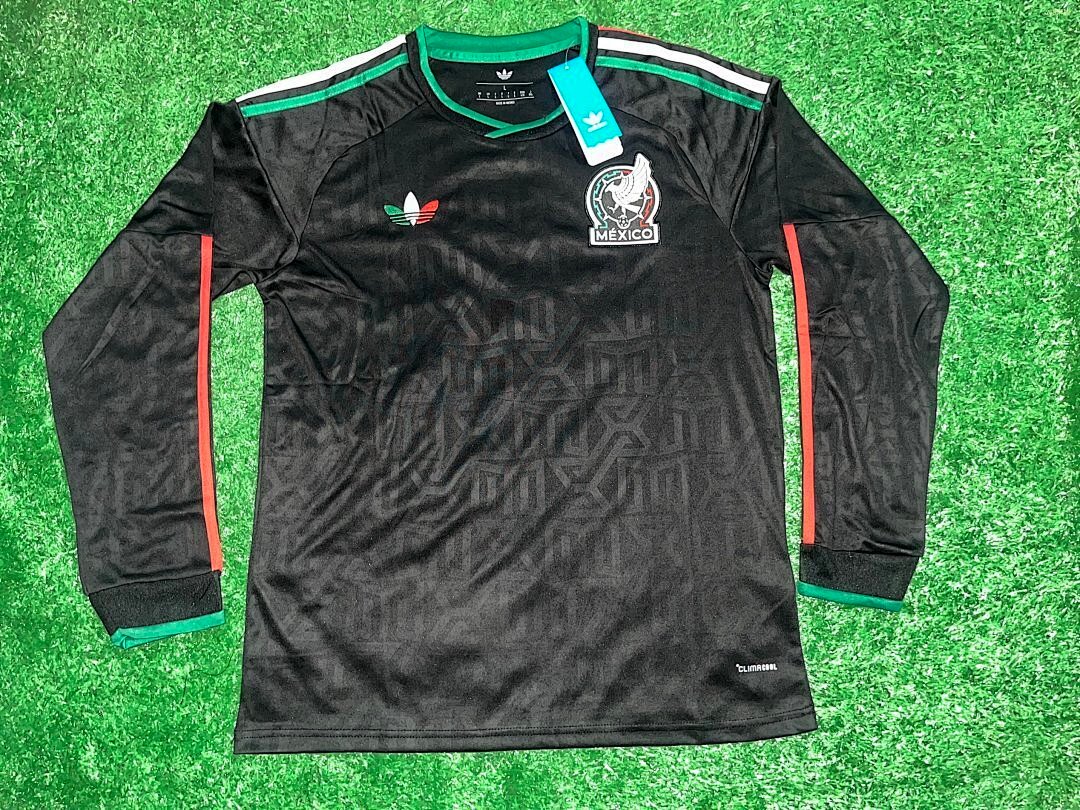 IMG_0495 (S-4XL)2026-2027 Mexico 2nd Away Black Long sleeves Soccer Jersey AAA - Image 1