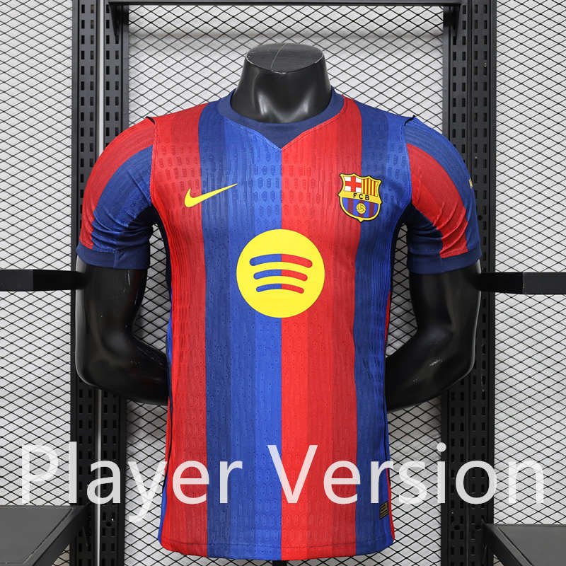 IMG_9875 Player version 26-27 Barcelona Home Blue Red Soccer Jersey AAA - Image 1