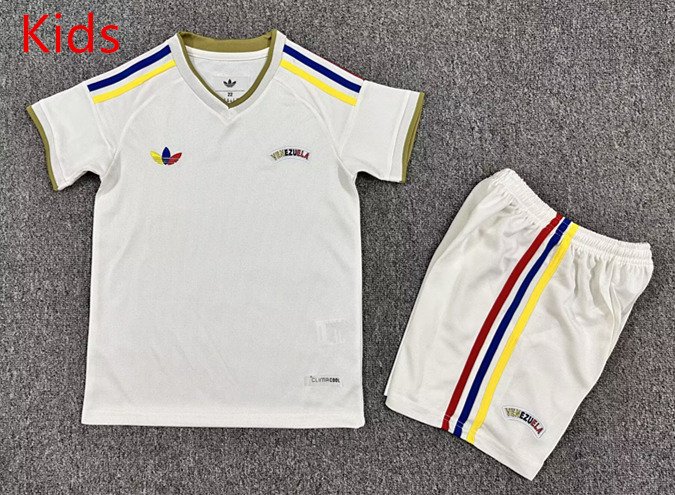 dd033307 2026-2027 Venezuela Away White kids/youth Soccer uniform - Image 1