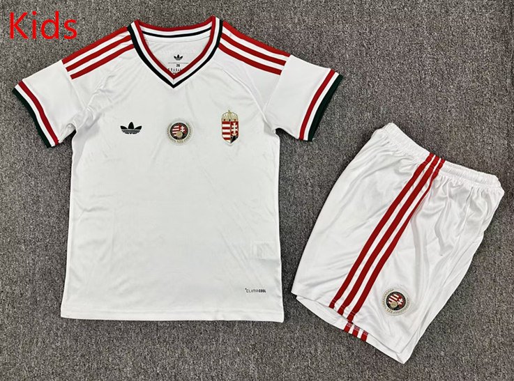e721e2fe 2026-2027 Hungary Away White kids/youth Soccer uniform - Image 1