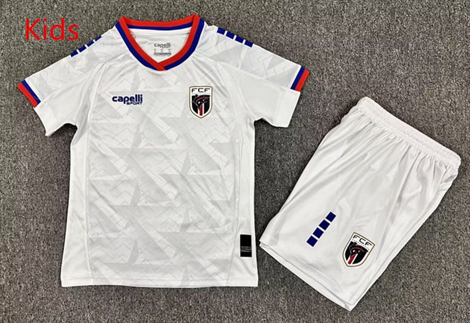 ef9571f9 2026-2027 Cape Verde Away White kids/youth Soccer uniform - Image 1