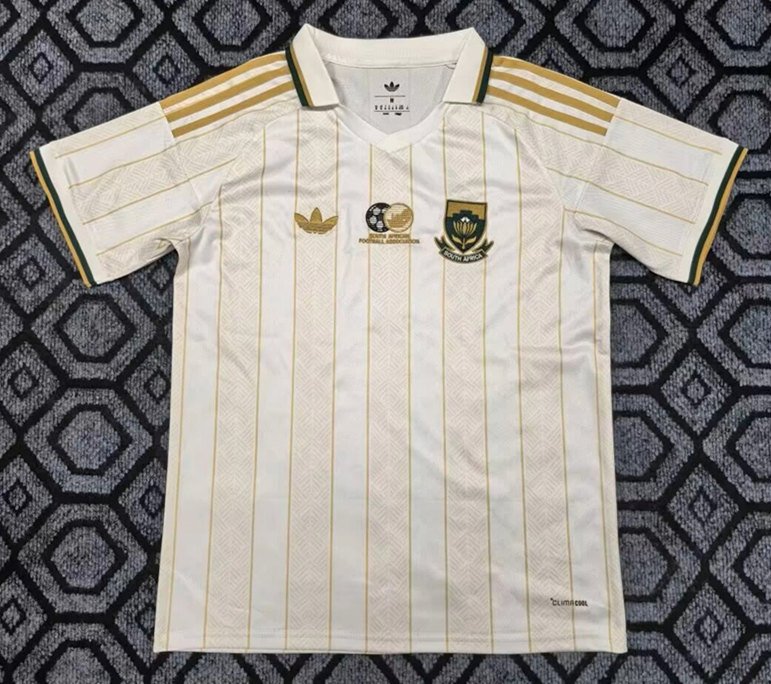 psc (5) 2026-27 South Africa Khaki Soccer Jersey AAA - Image 1