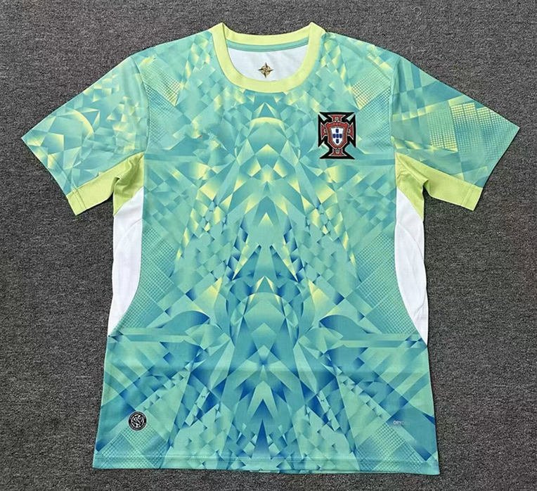 psc (6) 2026-2027 Portugal Goalkeeper Green Soccer Jersey AAA - Image 1