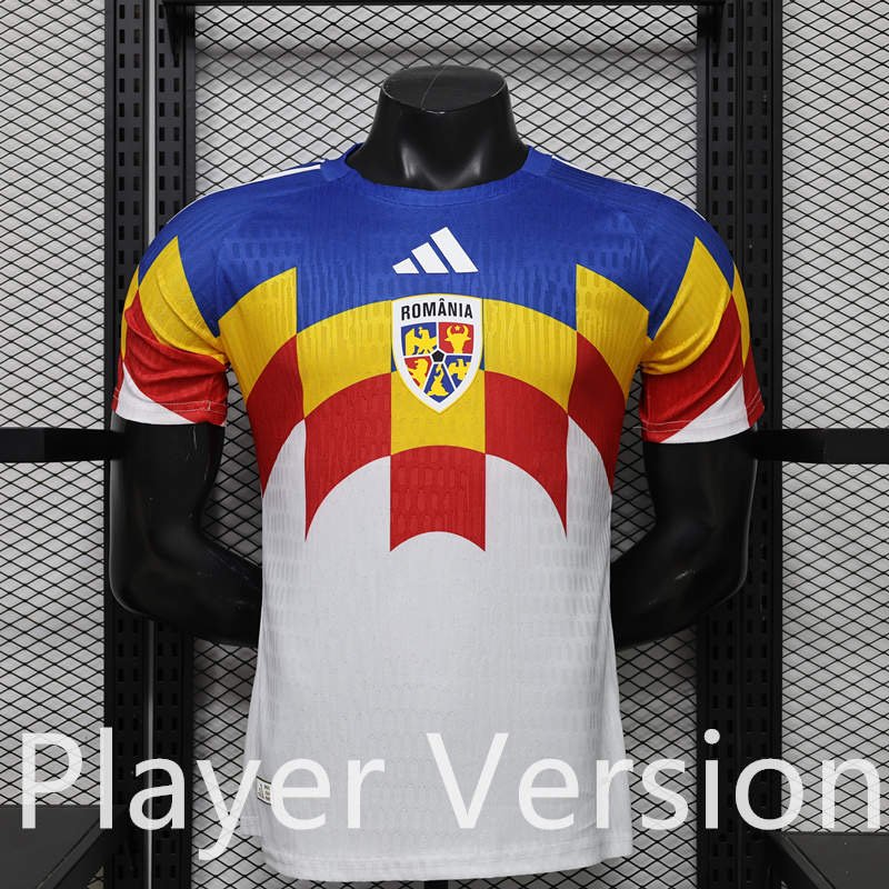 1f5c13dd Player version 2026-2027 Romania White Soccer Jersey AAA - Image 1