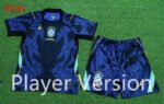 Player version 2026-2027 Brazil Away Blue Kids/Youth Soccer Uniform