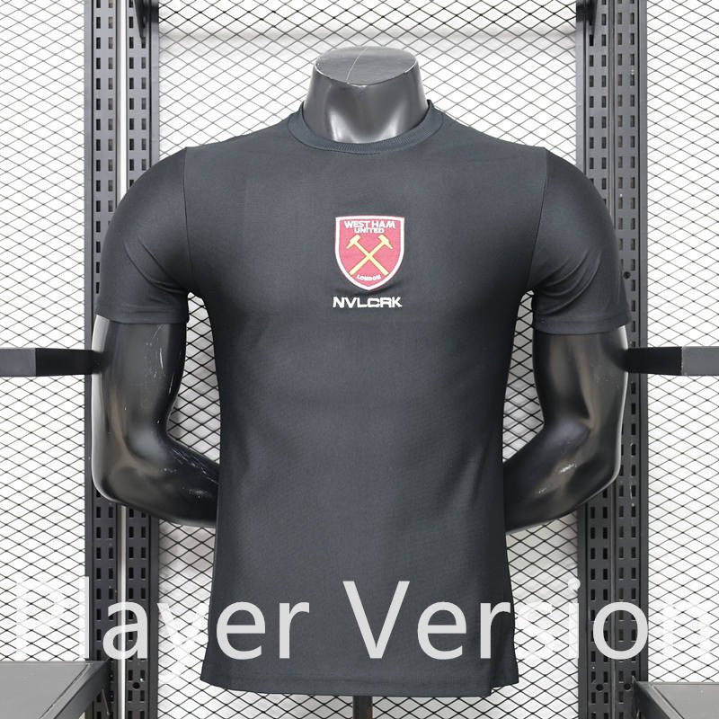 299485bc Player version 2026-2027 West Ham United Black Soccer Jersey AAA - Image 1