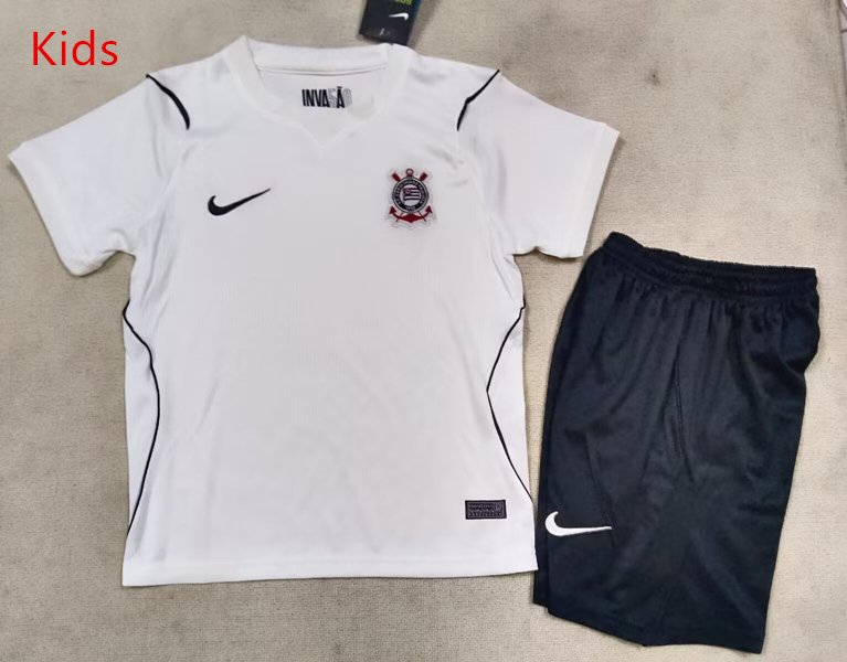 397680D7DB62486B44196139651B6D8E 2026-2027 Corinthian Home White kids/youth Soccer uniform - Image 1