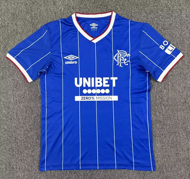 493B0A03A77FBD003B35F7174AFC85B0 (S-4XL) 26-27 Rangers Home Blue Soccer Jersey AAA - Image 1